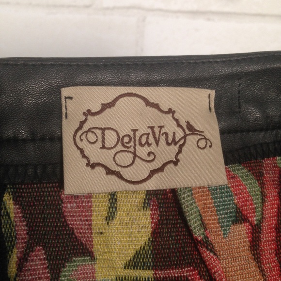 Vintage 90's Floral Tapestry Mini Pencil Skirt - Picture 4 of 8